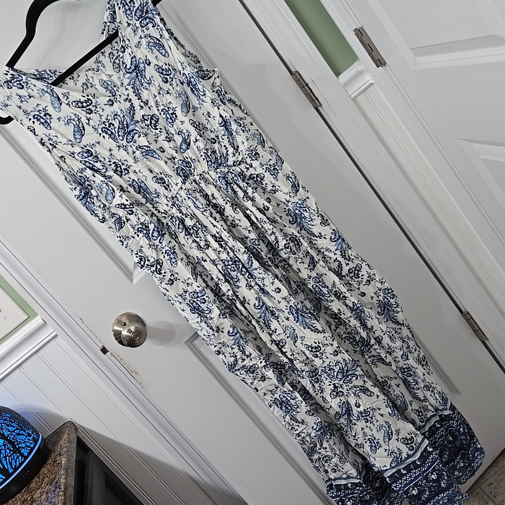 Blue and white Lucky Brand dress